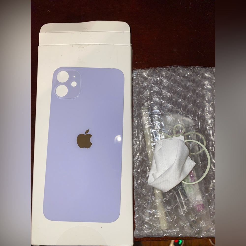 iPhone 11 back cover repair kit purple
